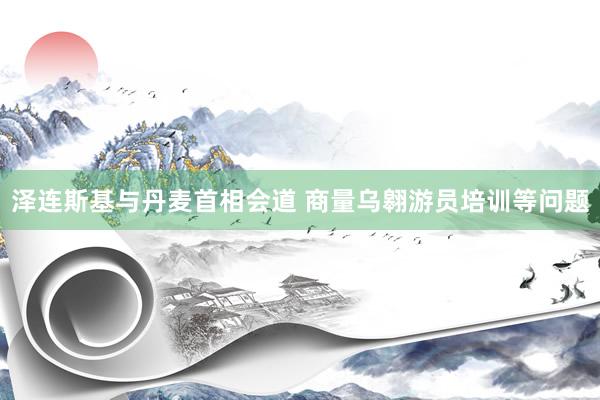 泽连斯基与丹麦首相会道 商量乌翱游员培训等问题