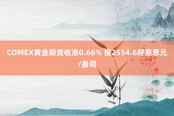 COMEX黄金期货收涨0.66% 报2554.6好意思元/盎司